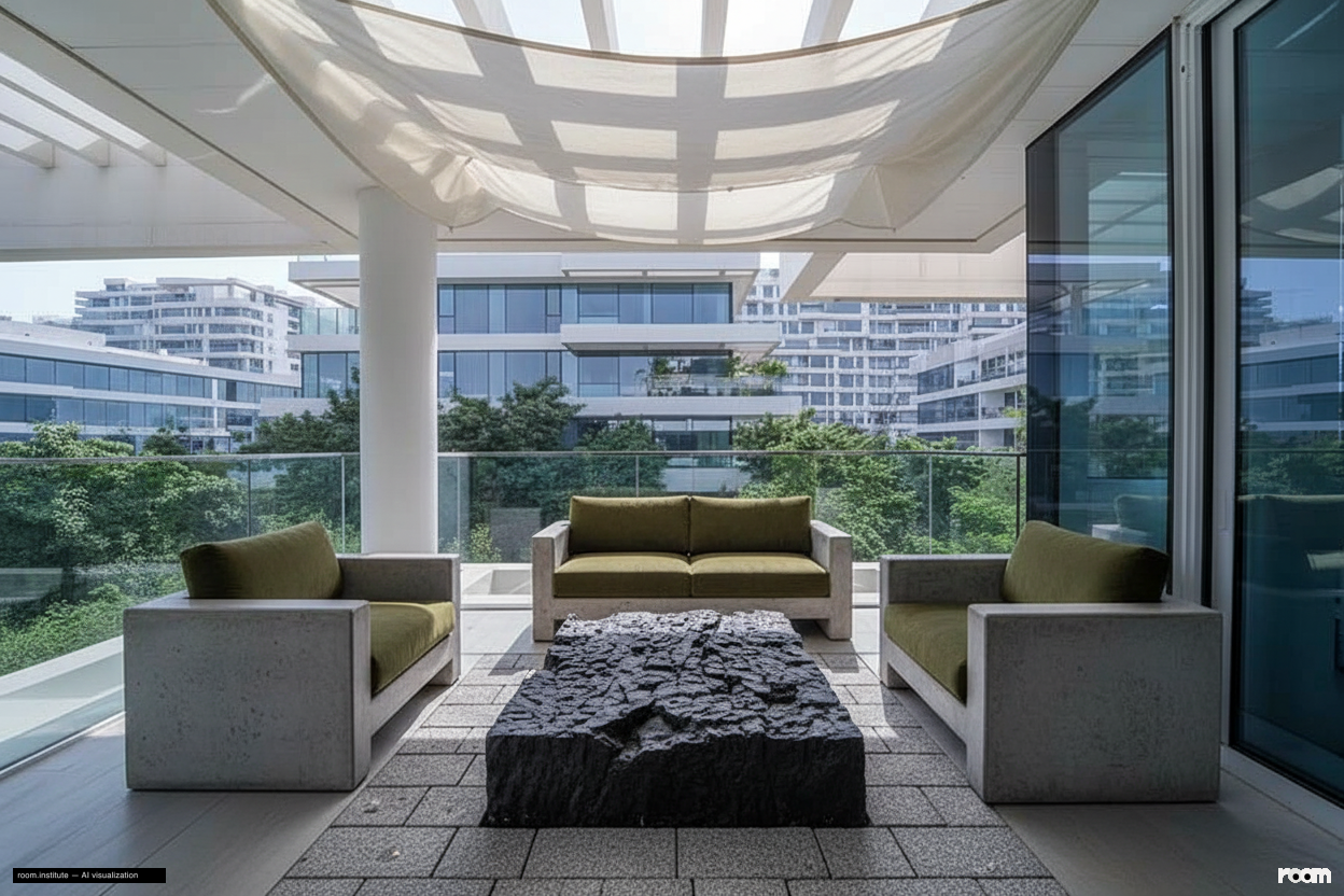 Ashjar E1, Ashjar, Al Barari Terrace — Stone & Weave Dialogue design direction