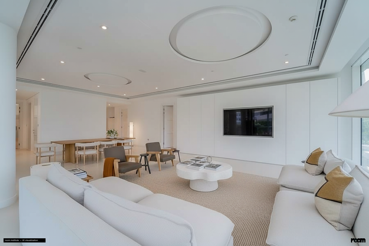 Ashjar E1, Ashjar, Al Barari Living Room — Bare Form Focus design direction