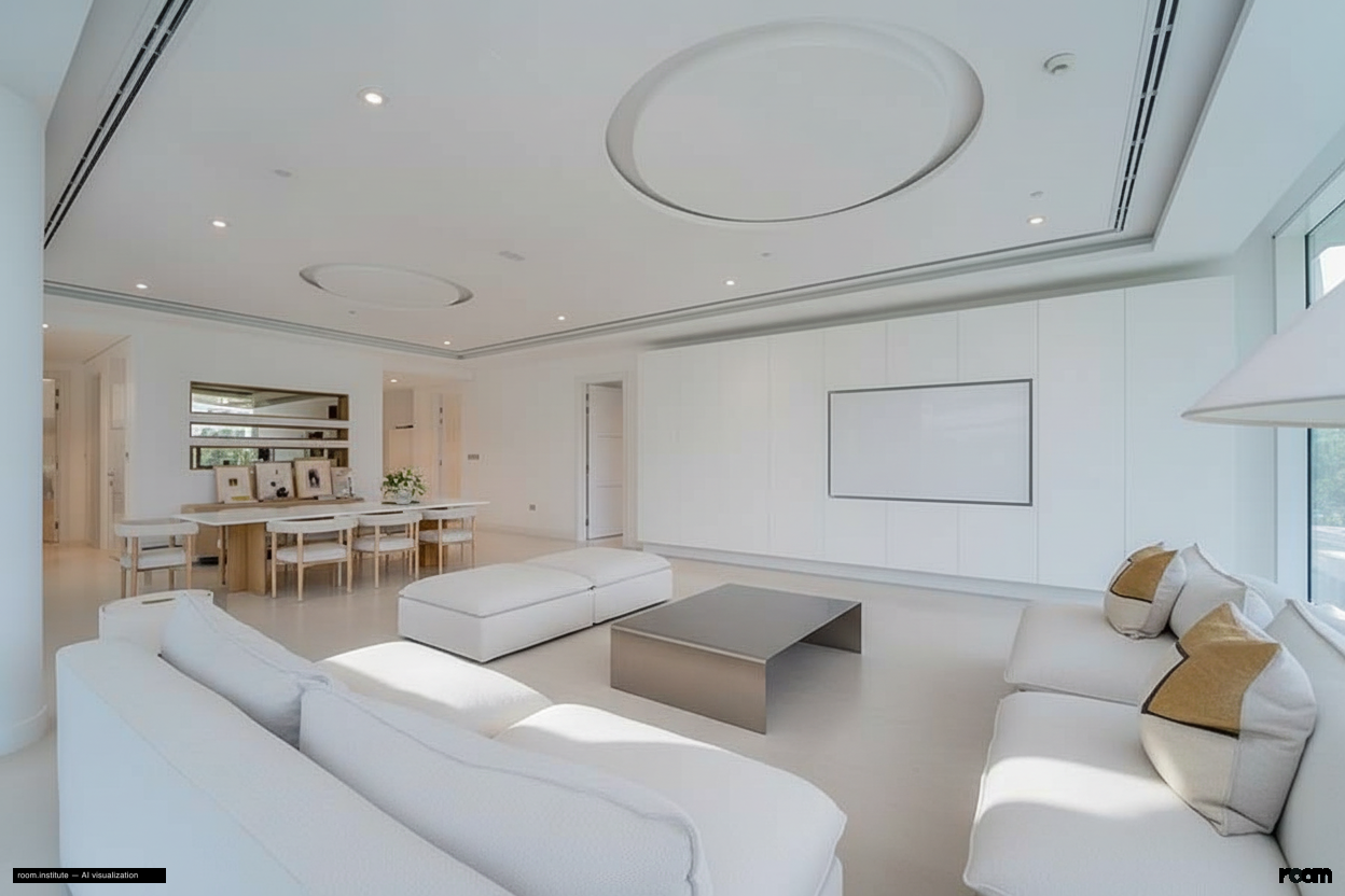 Ashjar E1, Ashjar, Al Barari Living Room — Essential Summation design direction