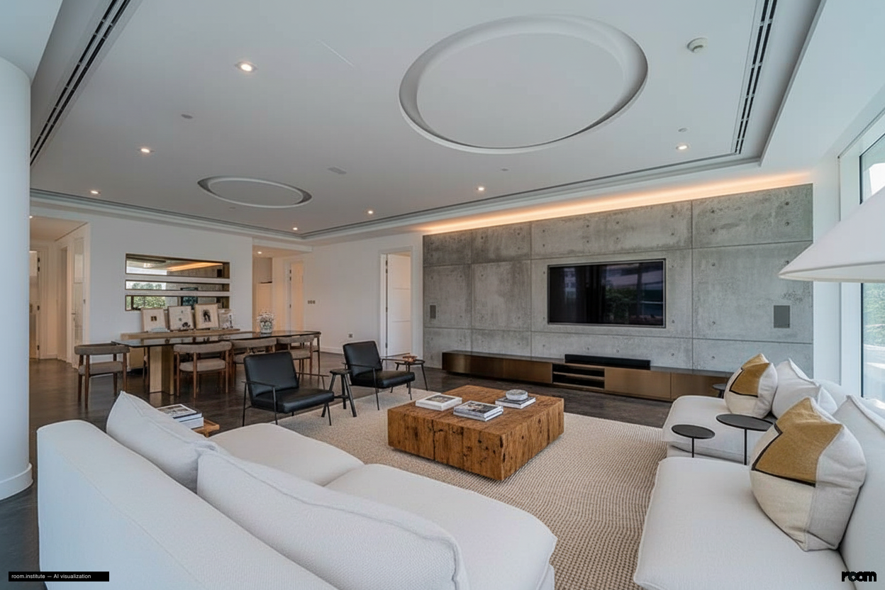 Ashjar E1, Ashjar, Al Barari Living Room — Raw & Refined Strife design direction