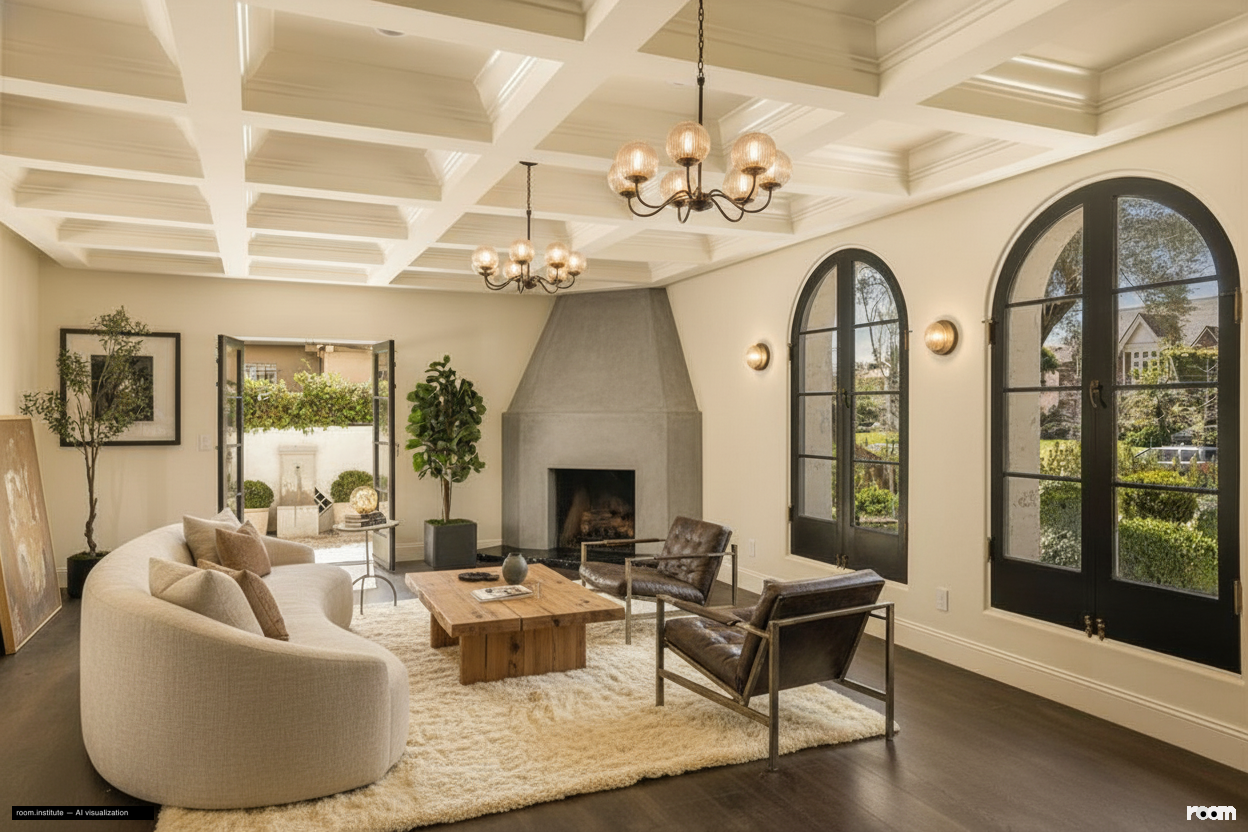 134 N McCadden Pl Living Room — Iron & Oak Imperative design direction