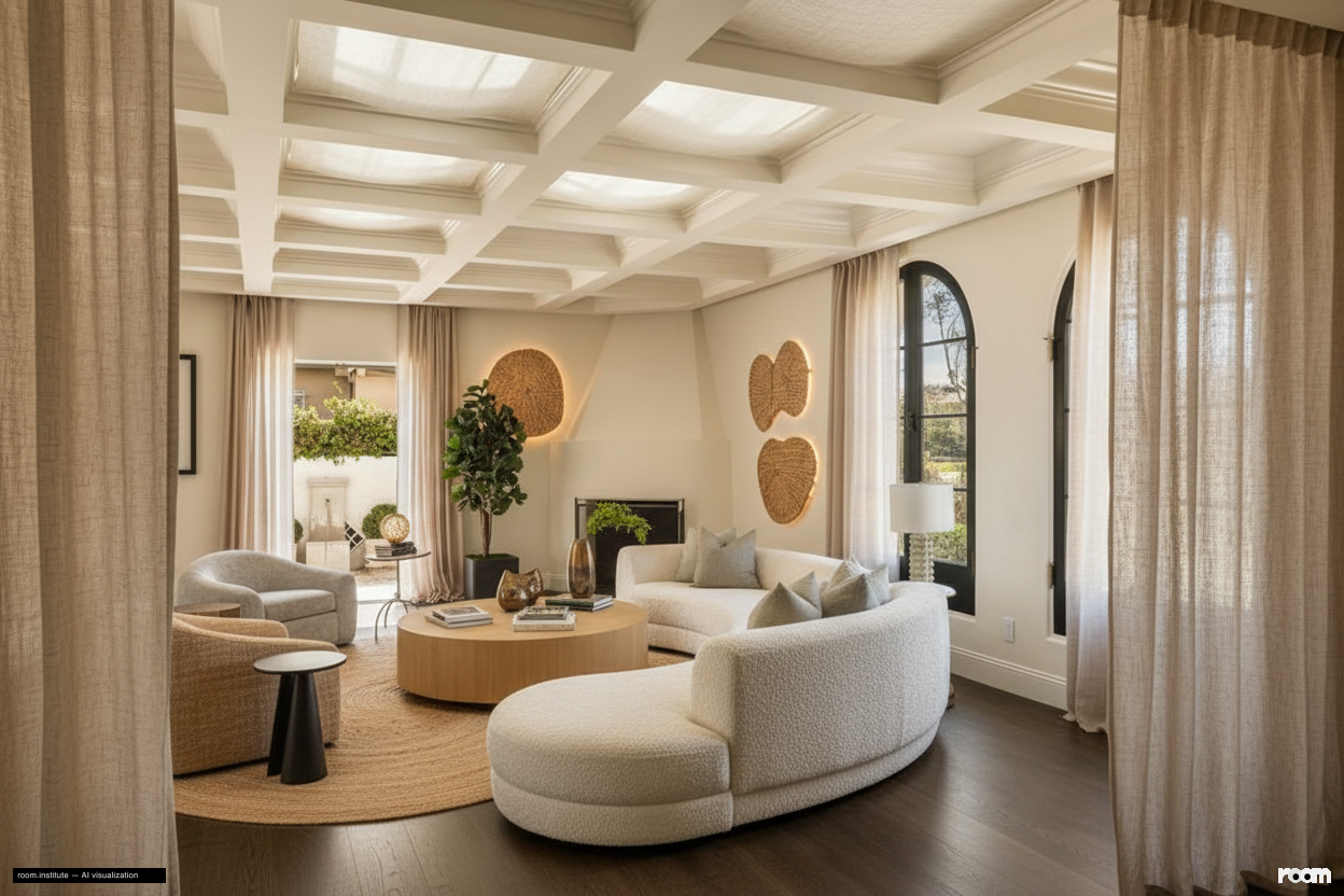 134 N McCadden Pl Living Room — Woven Elision design direction