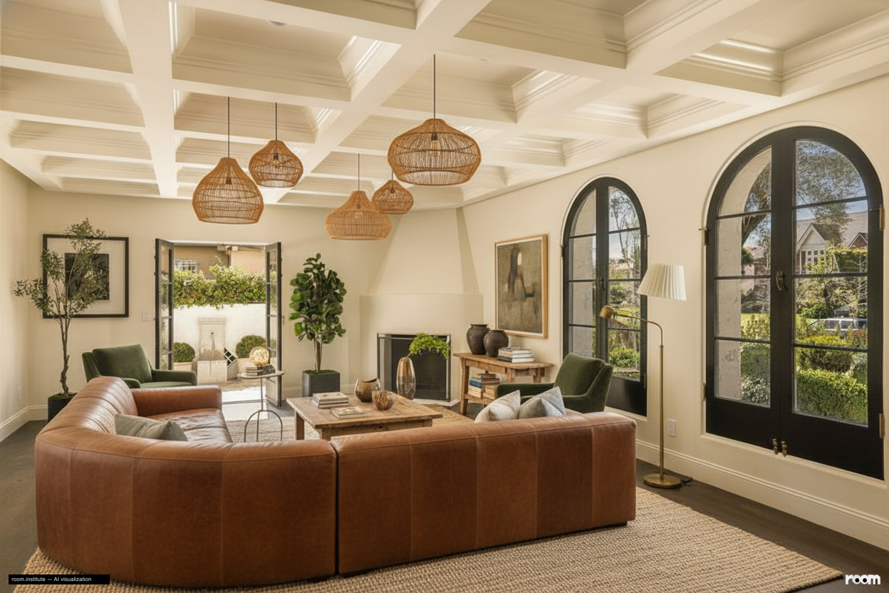 134 N McCadden Pl Living Room — Time's Tell design direction