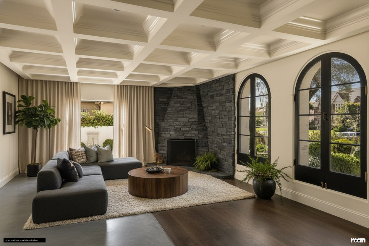 134 N McCadden Pl Living Room — Sensation's Due design direction