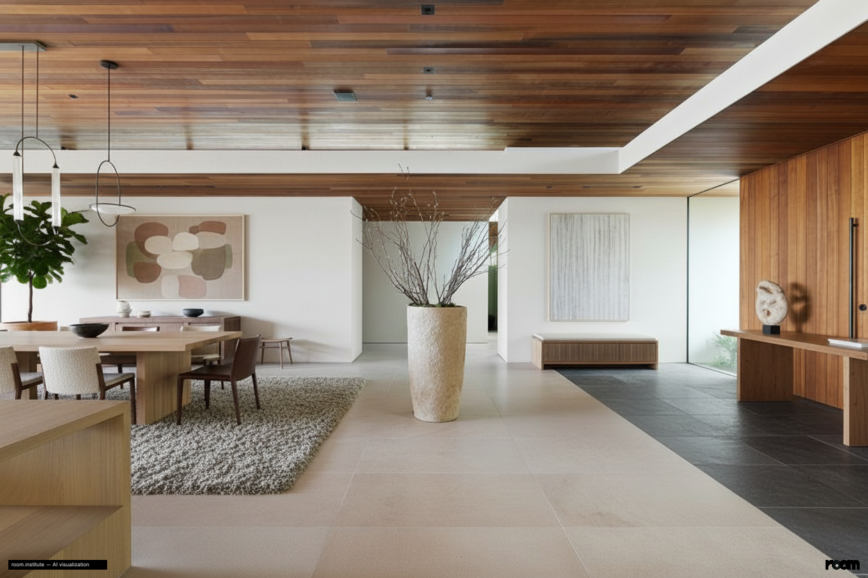 1675 Carla Rdg Dining Room — Sensory Strata design direction