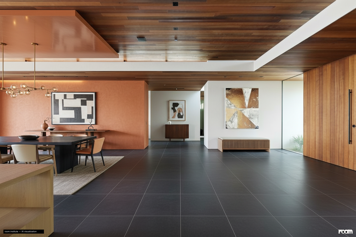 1675 Carla Rdg Dining Room — Ochre Volume design direction