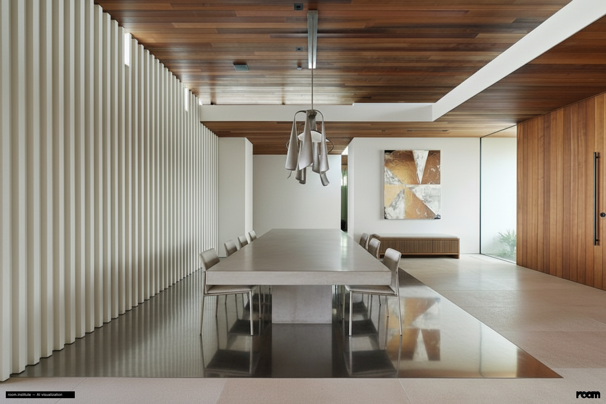 1675 Carla Rdg Dining Room — Monolith Sheen design direction