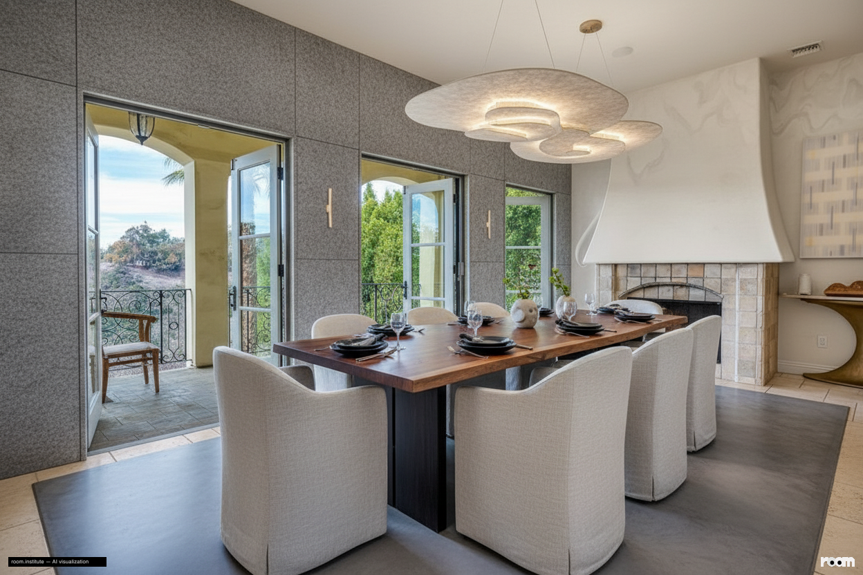 3110 Benedict Canyon Dr Dining Room — Sensory Passage design direction