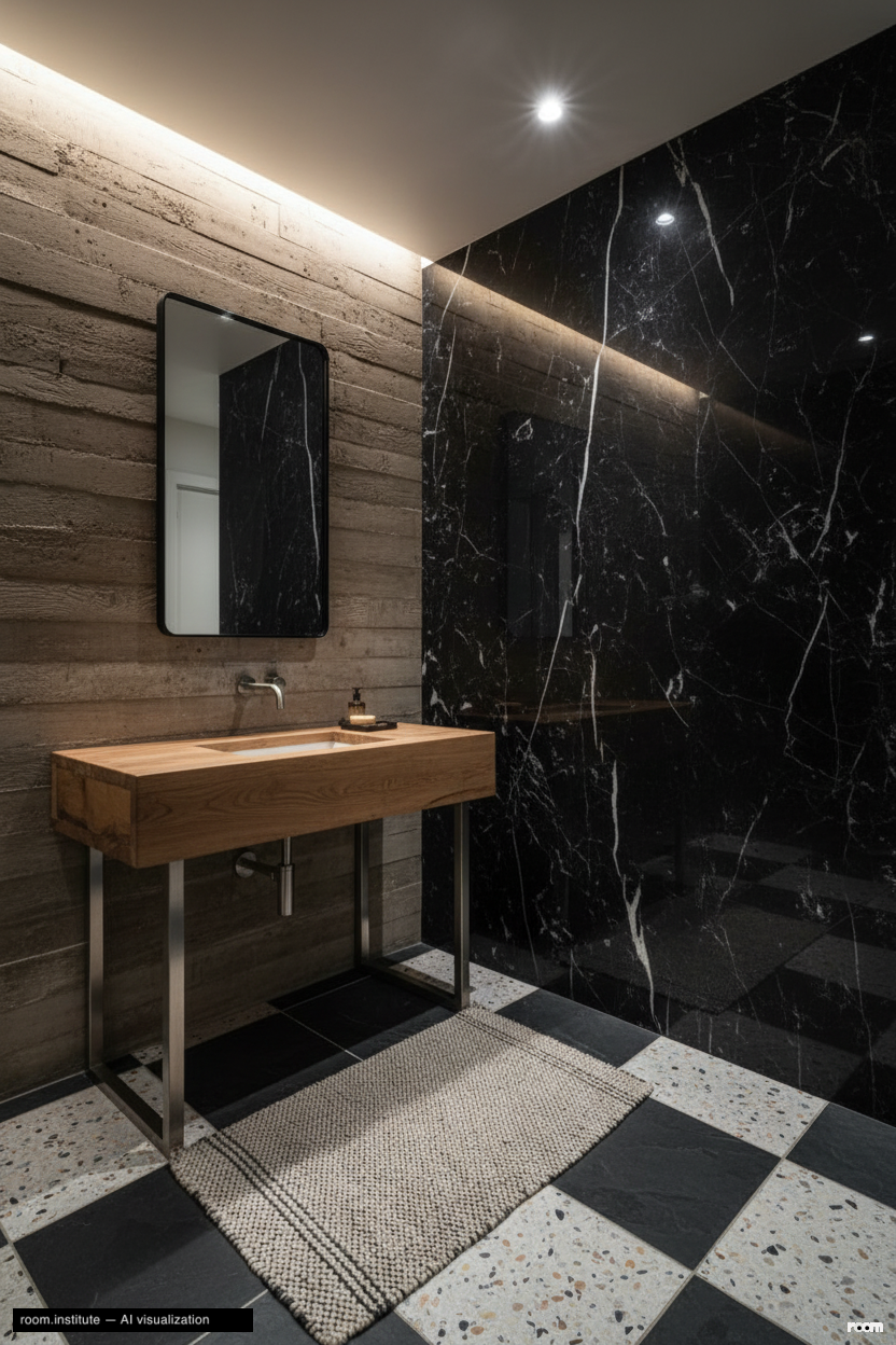 4048 Farmouth Dr Bathroom — Expressed Contradictions design direction