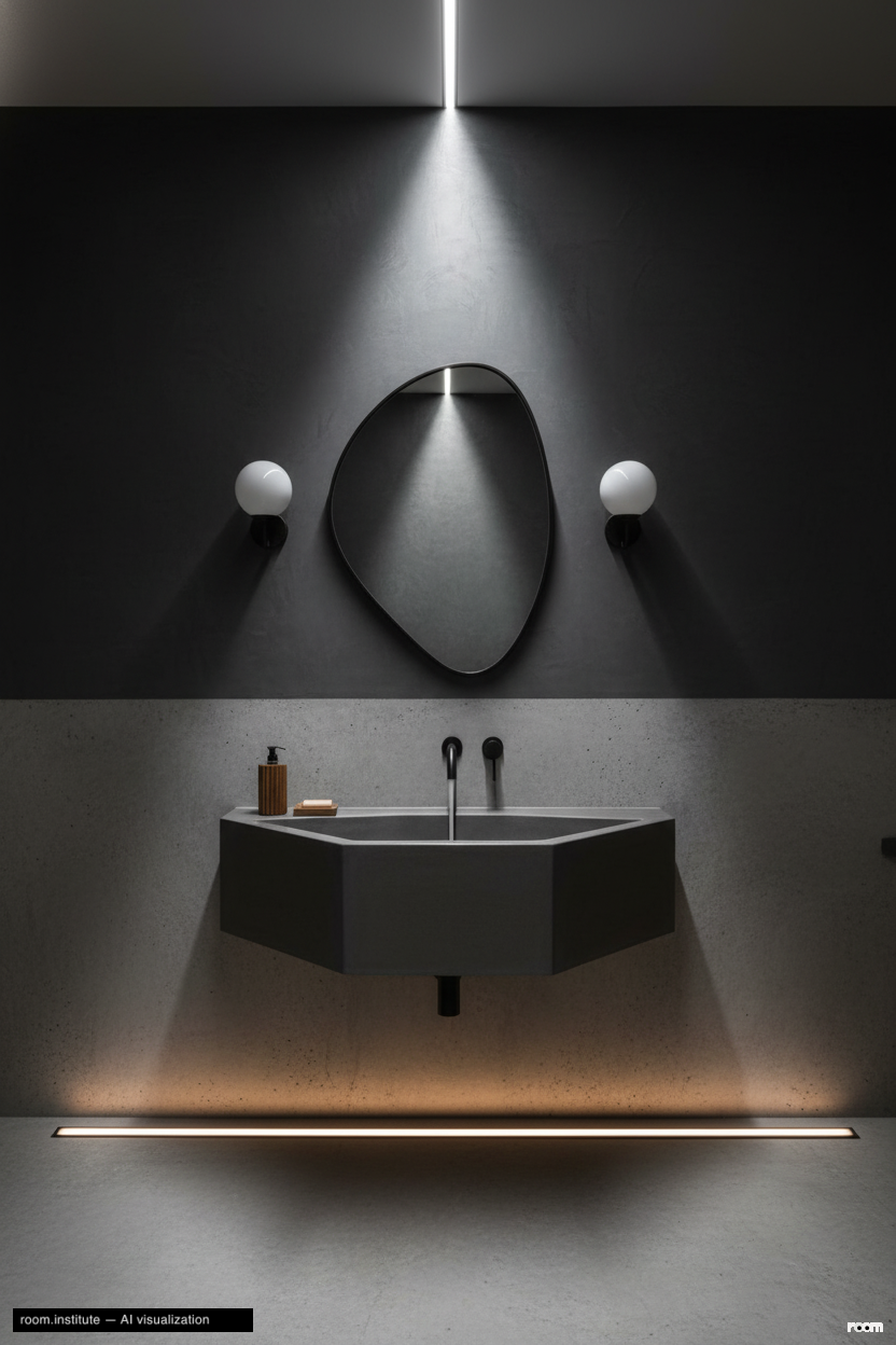 4048 Farmouth Dr Bathroom — Broken Illumination design direction