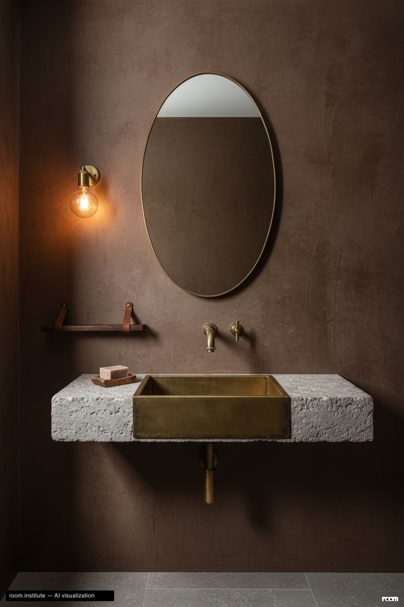 4048 Farmouth Dr Bathroom — Worn Trace design direction