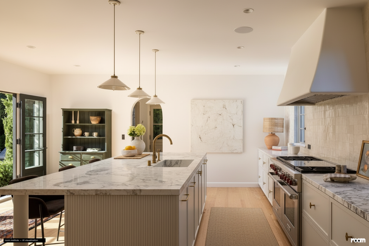 4048 Farmouth Dr Kitchen — Subtlety in Resonance design direction