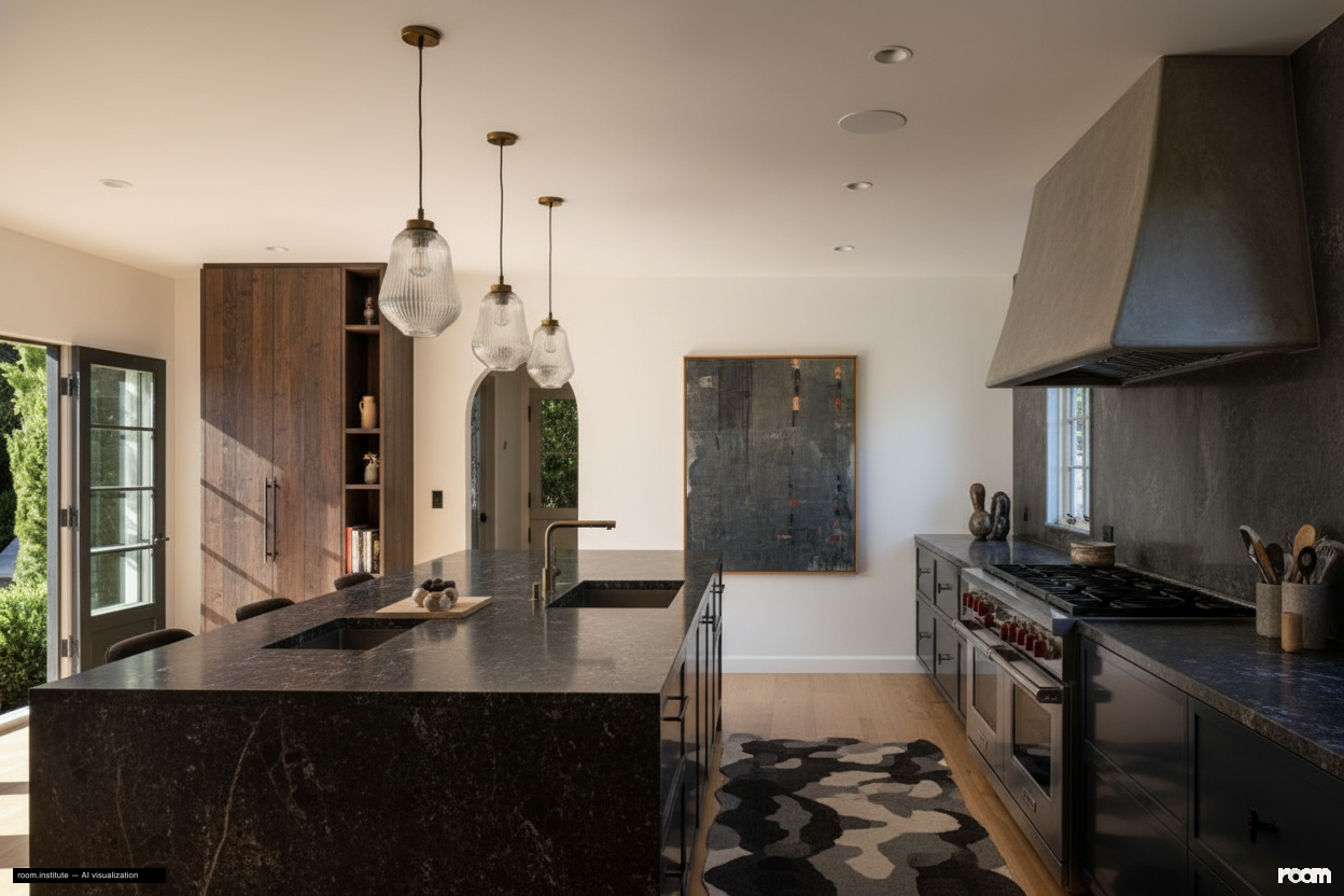 4048 Farmouth Dr Kitchen — Heavy & Glimmering design direction