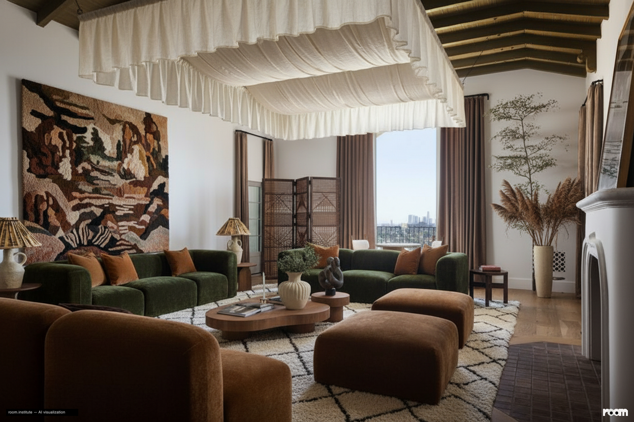 4048 Farmouth Dr Living Room — Woven Exclamations design direction