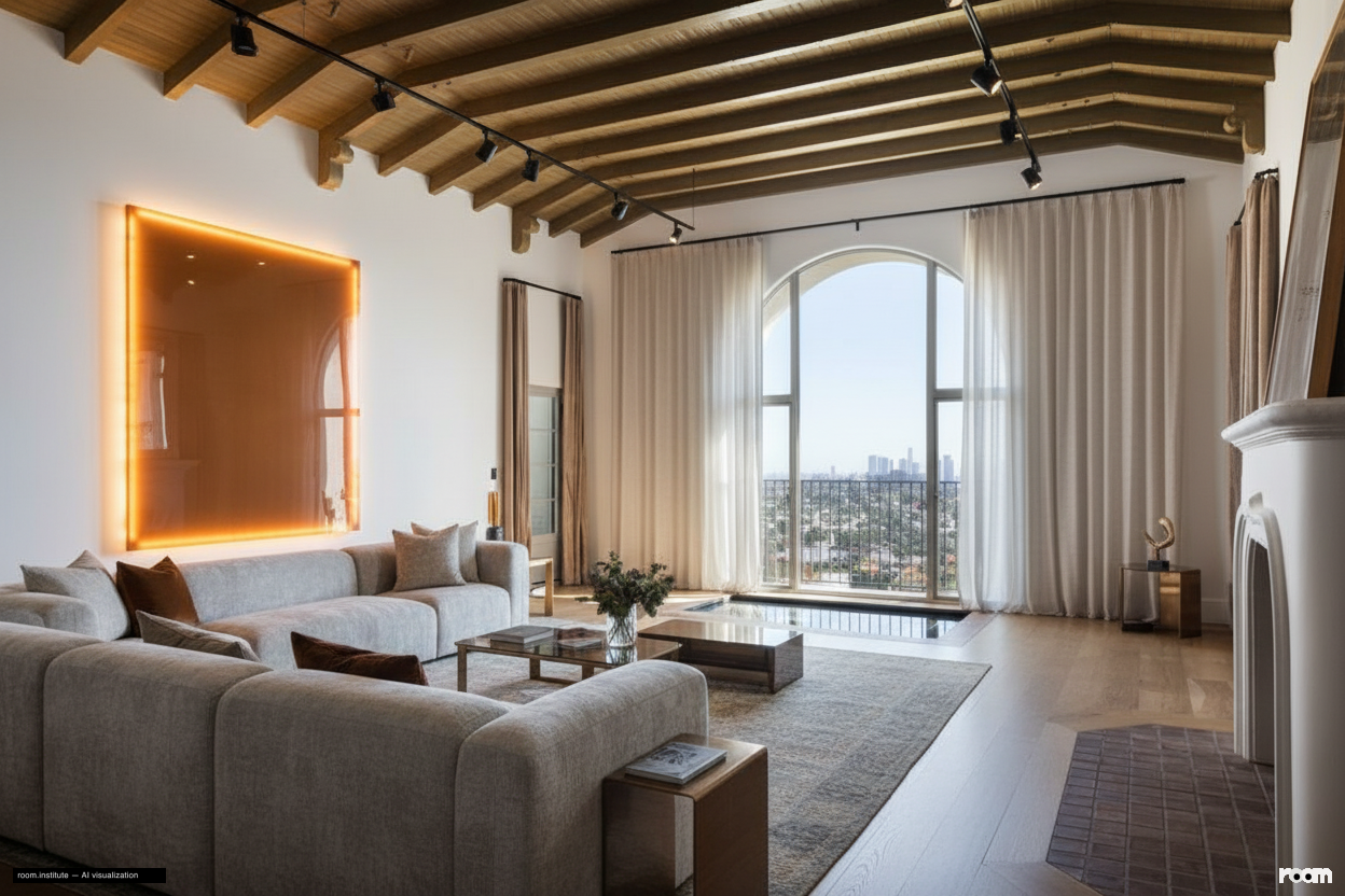 4048 Farmouth Dr Living Room — Lumen Sculpt design direction