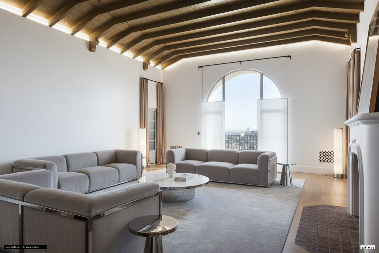 4048 Farmouth Dr Living Room — Luminous Loosening design direction