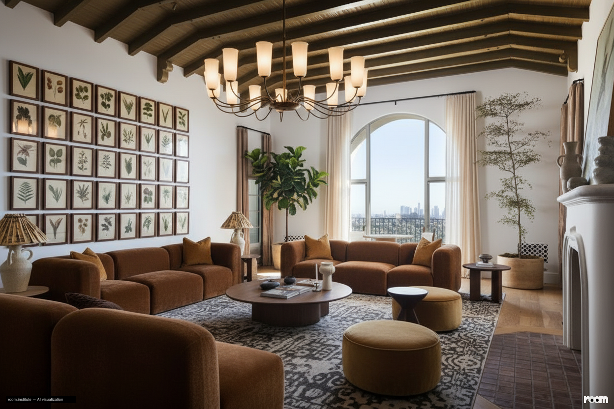 4048 Farmouth Dr Living Room — Grand Gestures design direction