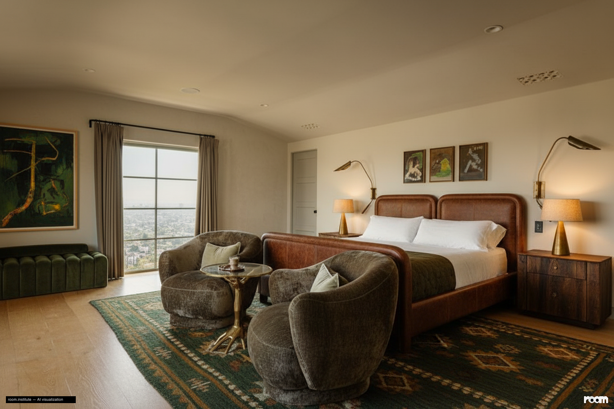 4048 Farmouth Dr Master Bedroom — Verdigris Vistas design direction