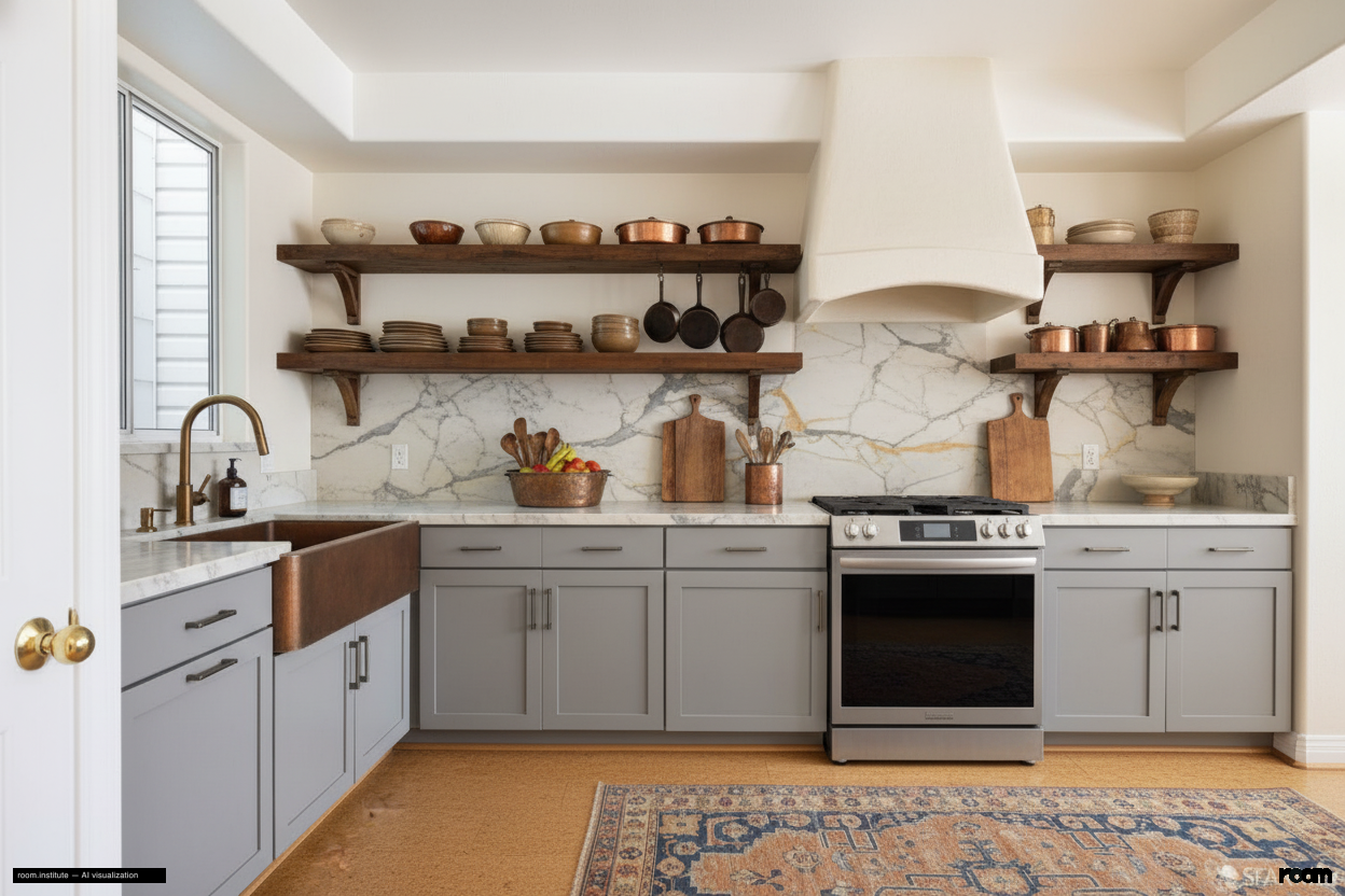 772 8th Ave, Unit 1 Kitchen — Copper & Time design direction