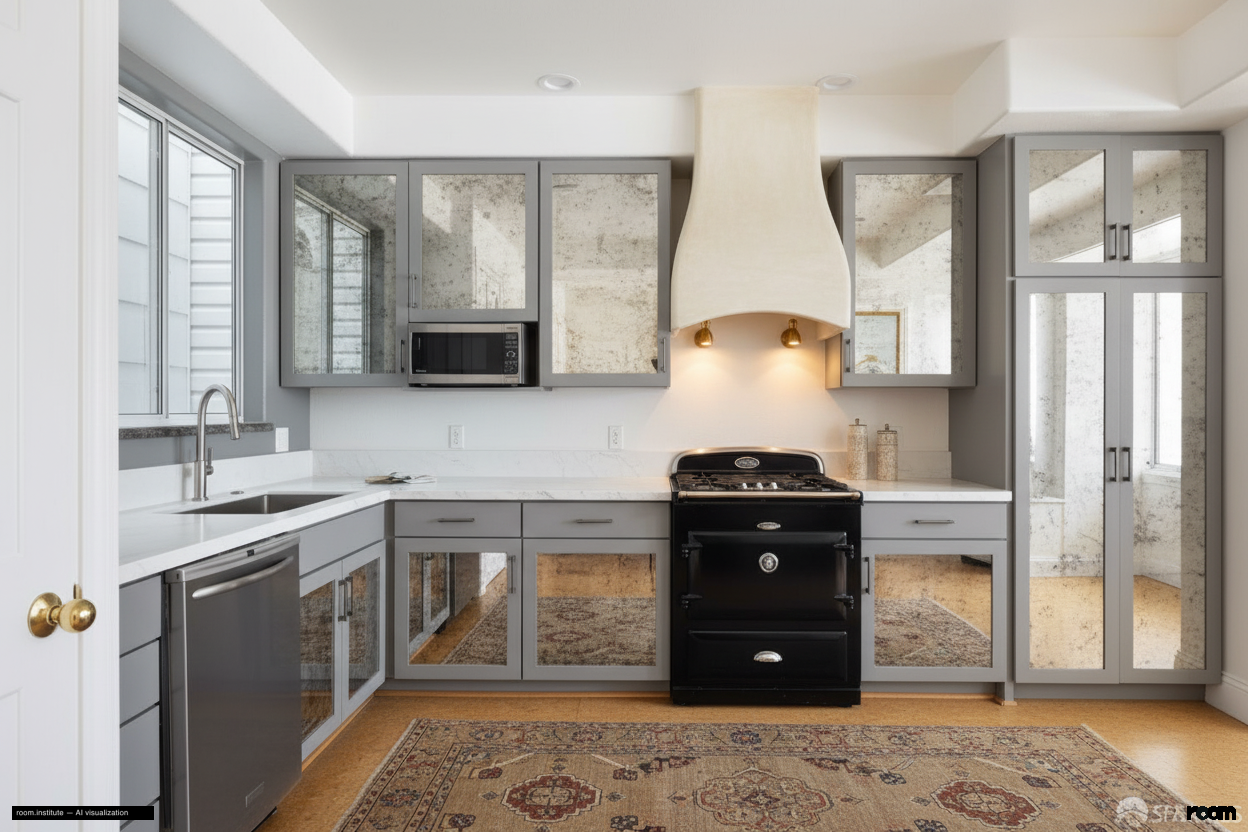 772 8th Ave, Unit 1 Kitchen — Worn Marble design direction
