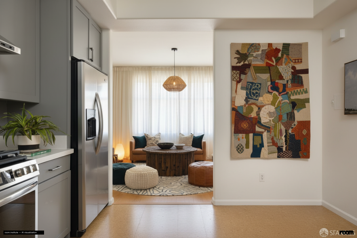 772 8th Ave, Unit 1 Dining Room — Silk Partition design direction