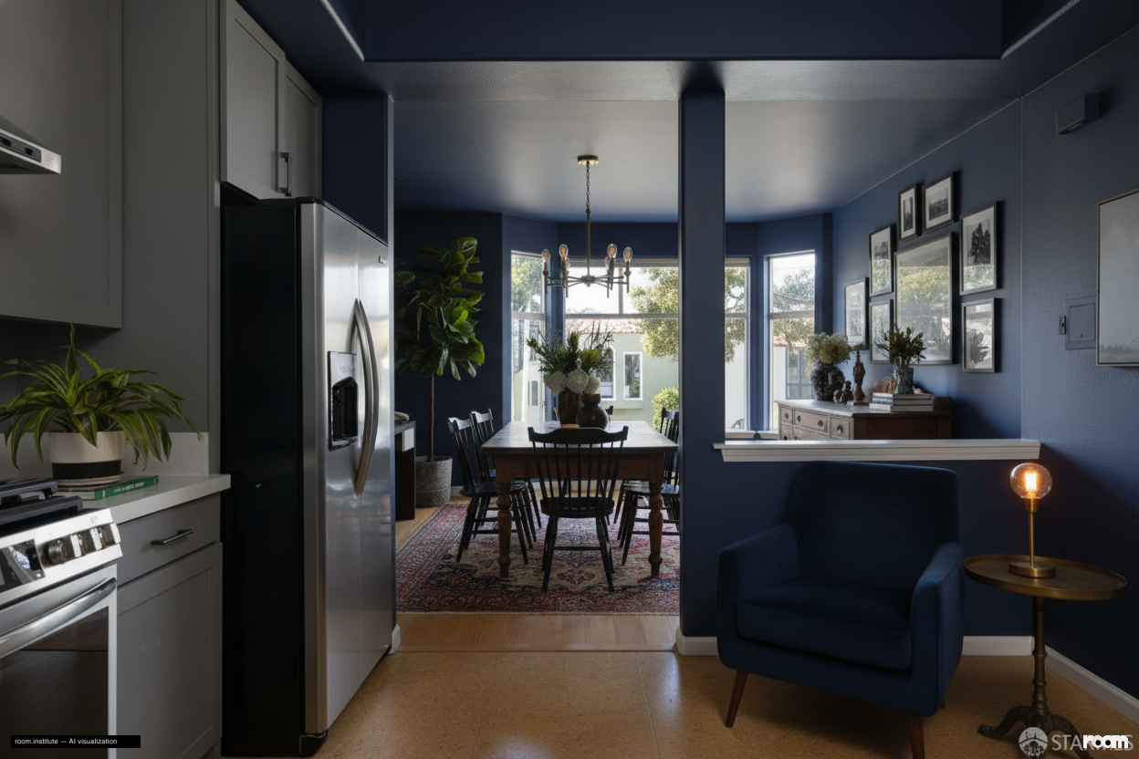 772 8th Ave, Unit 1 Dining Room — Indigo Relic design direction