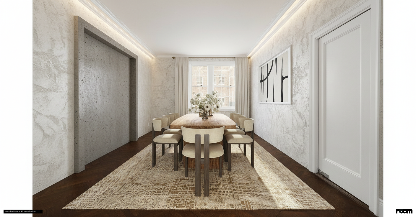 1 Sutton Pl S Unit 4CD Dining Room — Structural Truth design direction