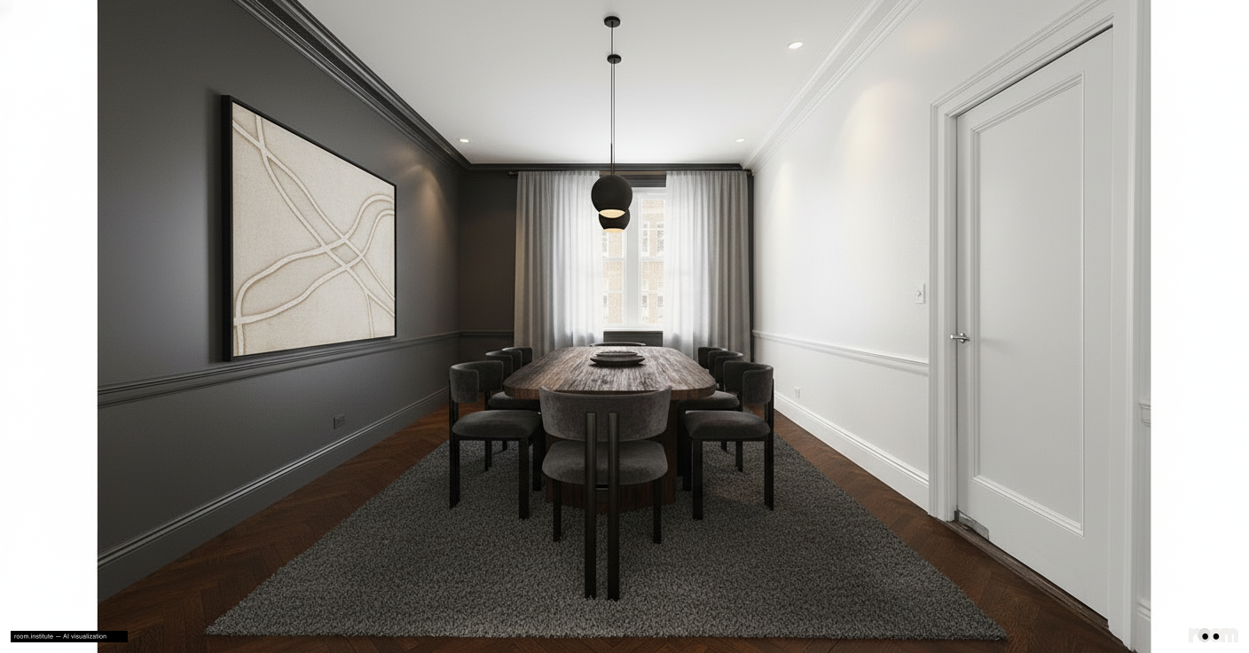 1 Sutton Pl S Unit 4CD Dining Room — Dynamic Continuum design direction