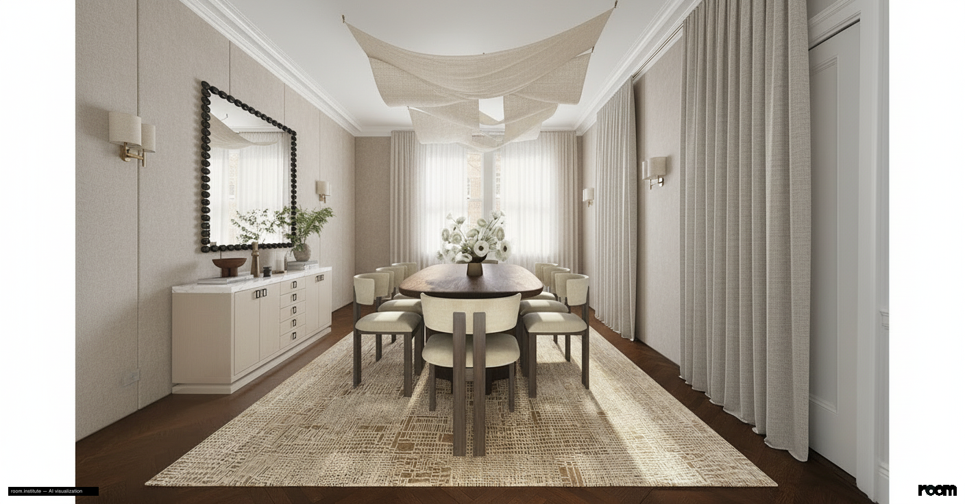 1 Sutton Pl S Unit 4CD Dining Room — Woven Silence design direction