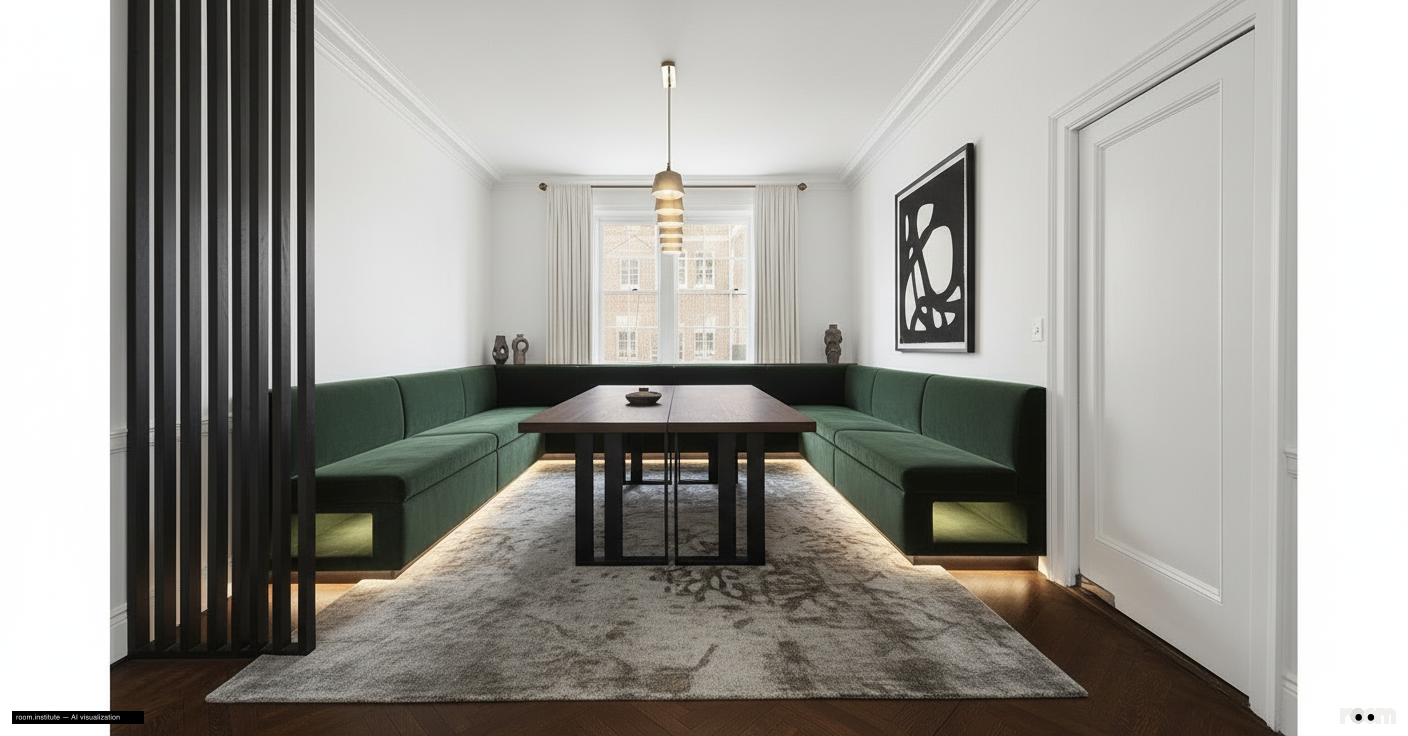 1 Sutton Pl S Unit 4CD Dining Room — Verb The Space design direction