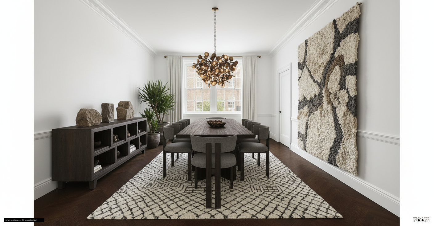 1 Sutton Pl S Unit 4CD Dining Room — Dense Shift design direction