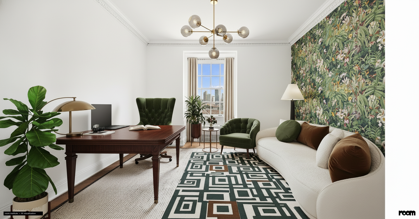 1 Sutton Pl S Unit 4CD Office — Layered Whimsy design direction