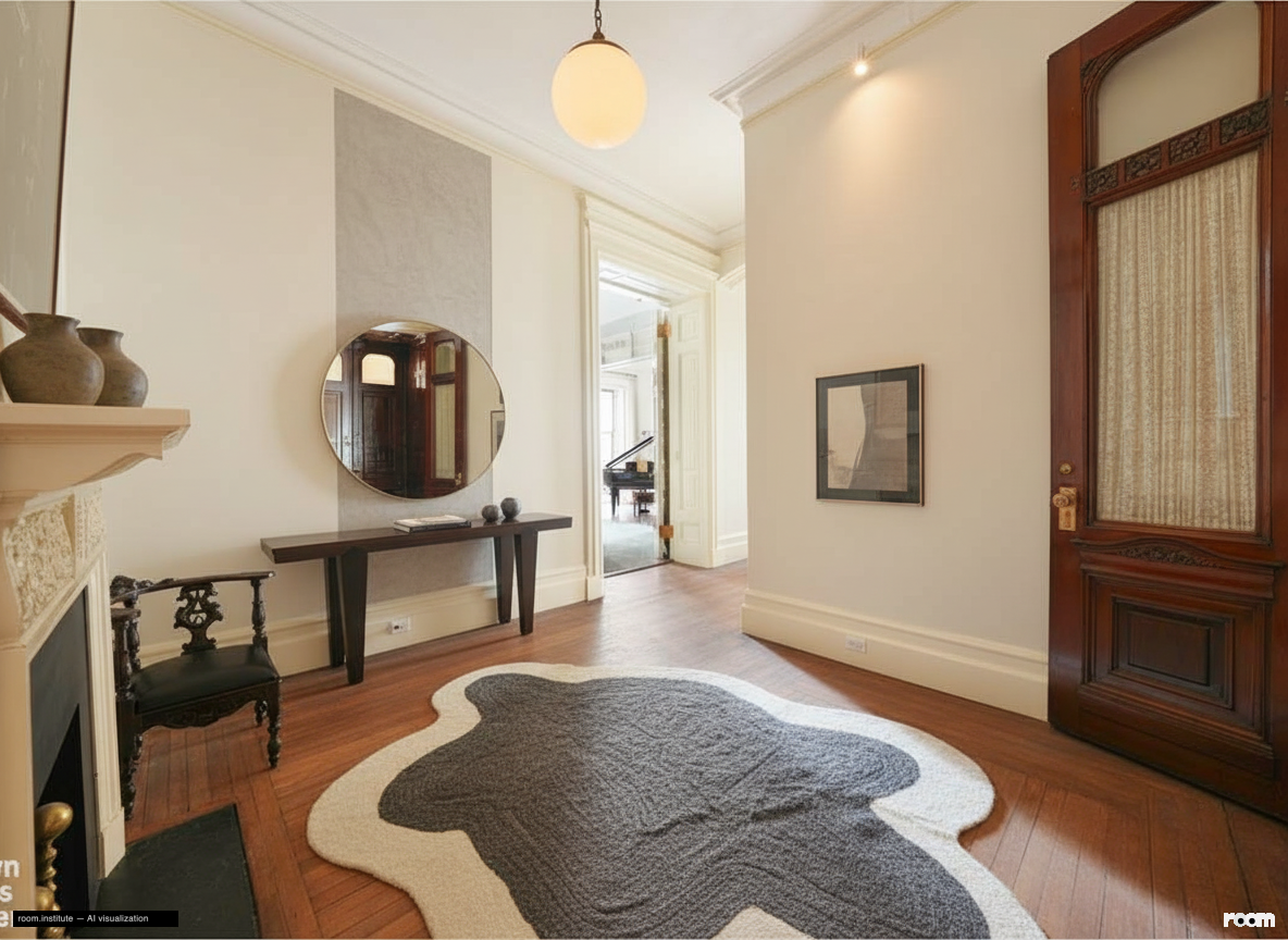 1 W 72nd St #56 Entry Foyer — Segmented Form design direction