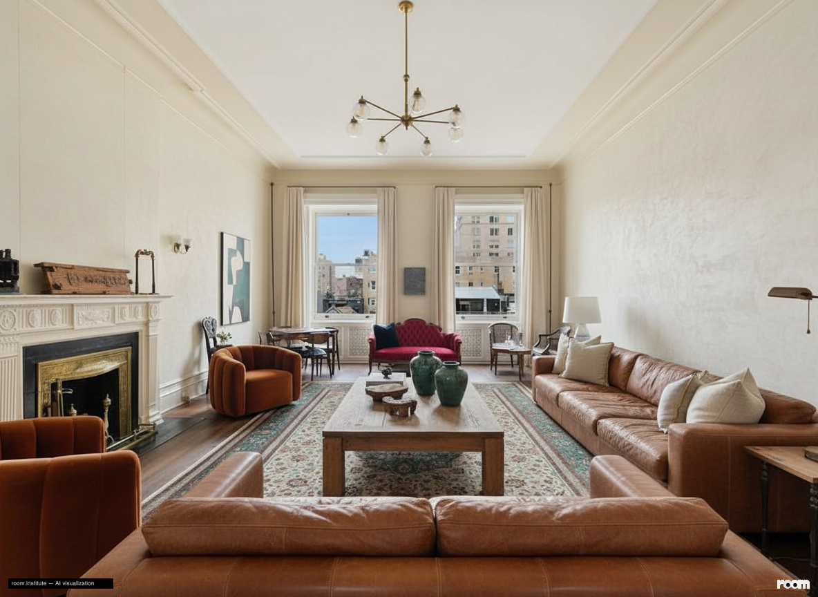 1 W 72nd St #56 Formal Living Room — Engraved Living design direction