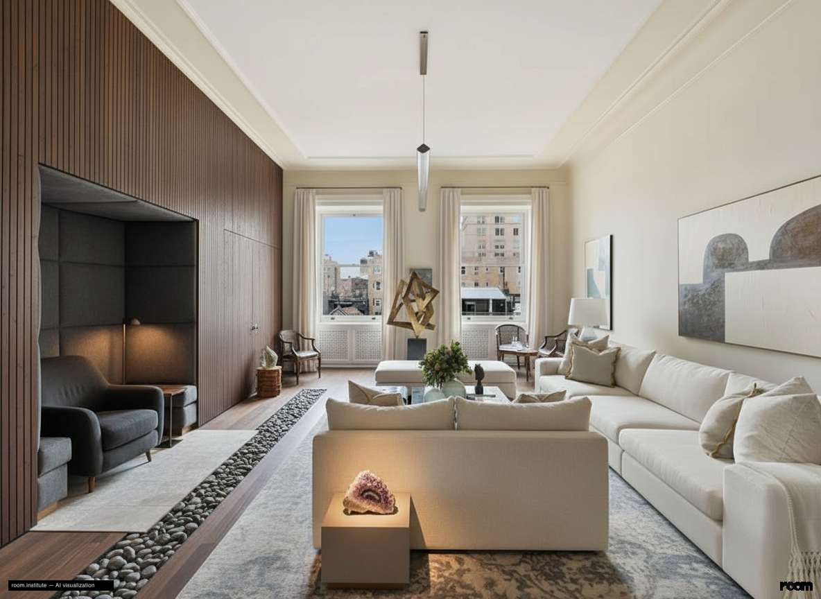 1 W 72nd St #56 Formal Living Room — Vista & Enclave design direction