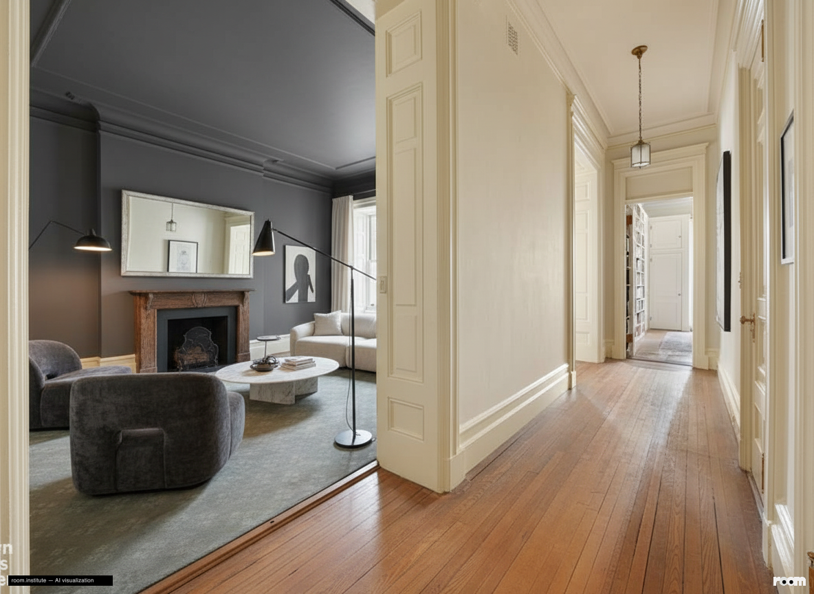 1 W 72nd St #56 Central Hallway — Light & Shadow Play design direction