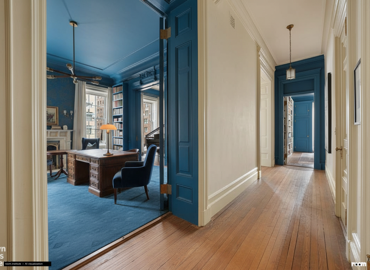 1 W 72nd St #56 Central Hallway — Azure Depths design direction