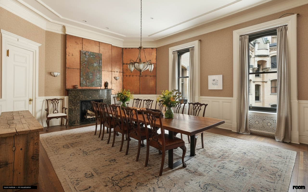 1 W 72nd St #56 Dining Room — Evolving Form design direction