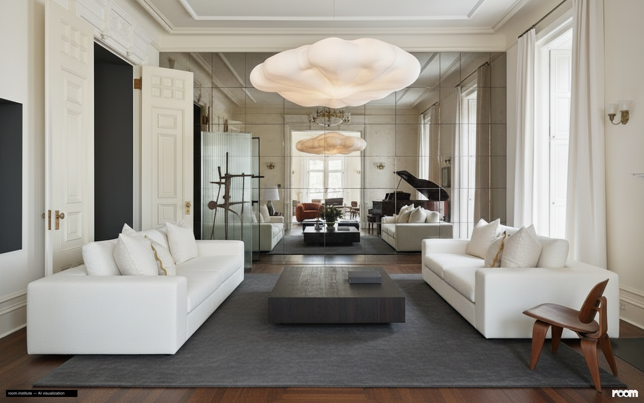 1 W 72nd St #56 Living Room — Grand Omission design direction