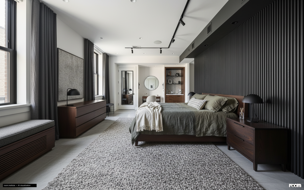 100 Barclay St Unit 21AD Bedroom — Sensory Apology design direction