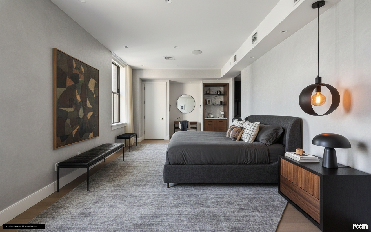 100 Barclay St Unit 21AD Bedroom — Shifted Perspectives design direction