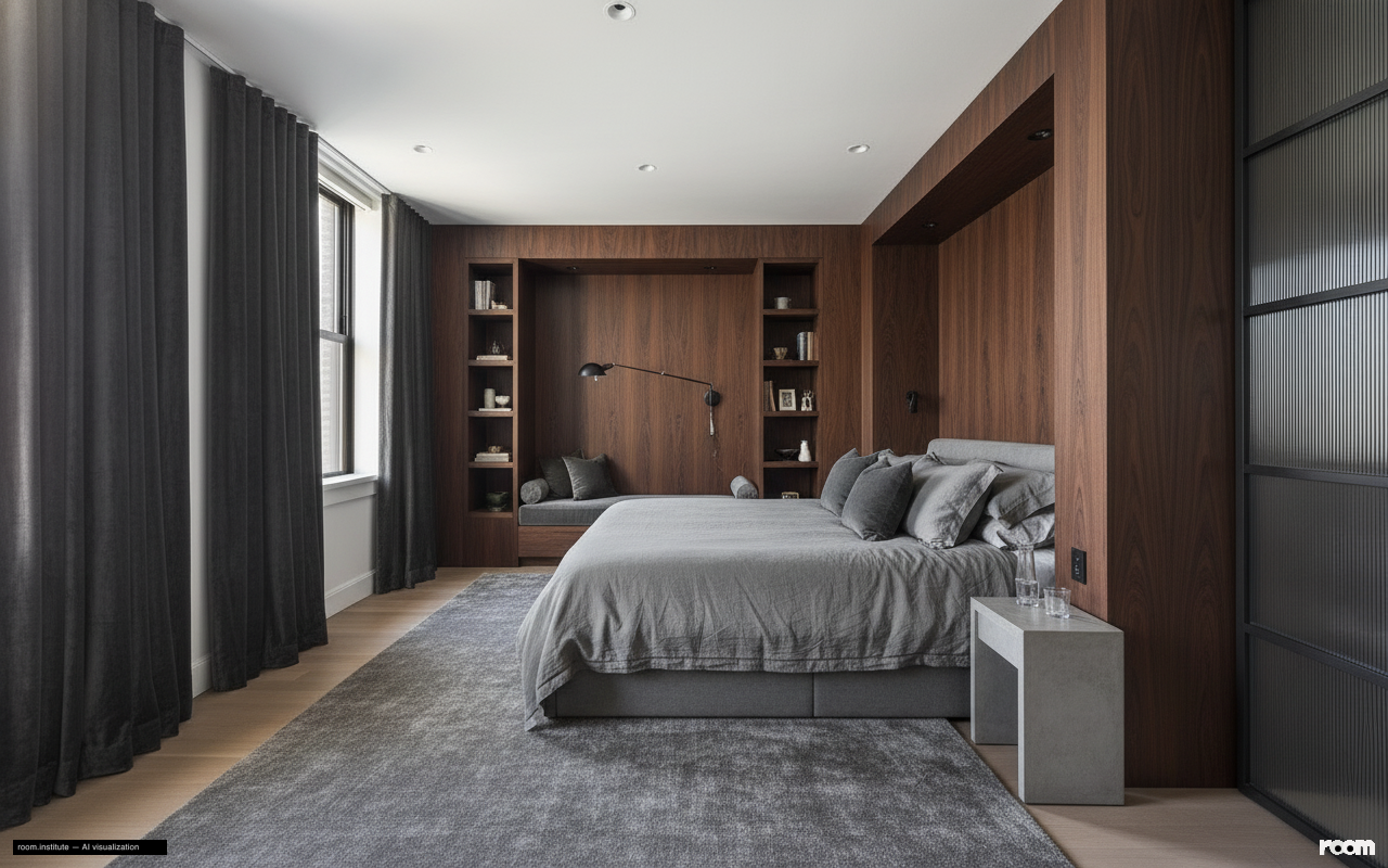 100 Barclay St Unit 21AD Bedroom — Nested Enclosures design direction