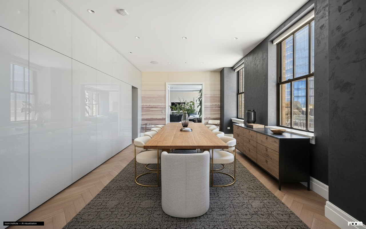 100 Barclay St Unit 21AD Dining Room — Sheen & Grain design direction