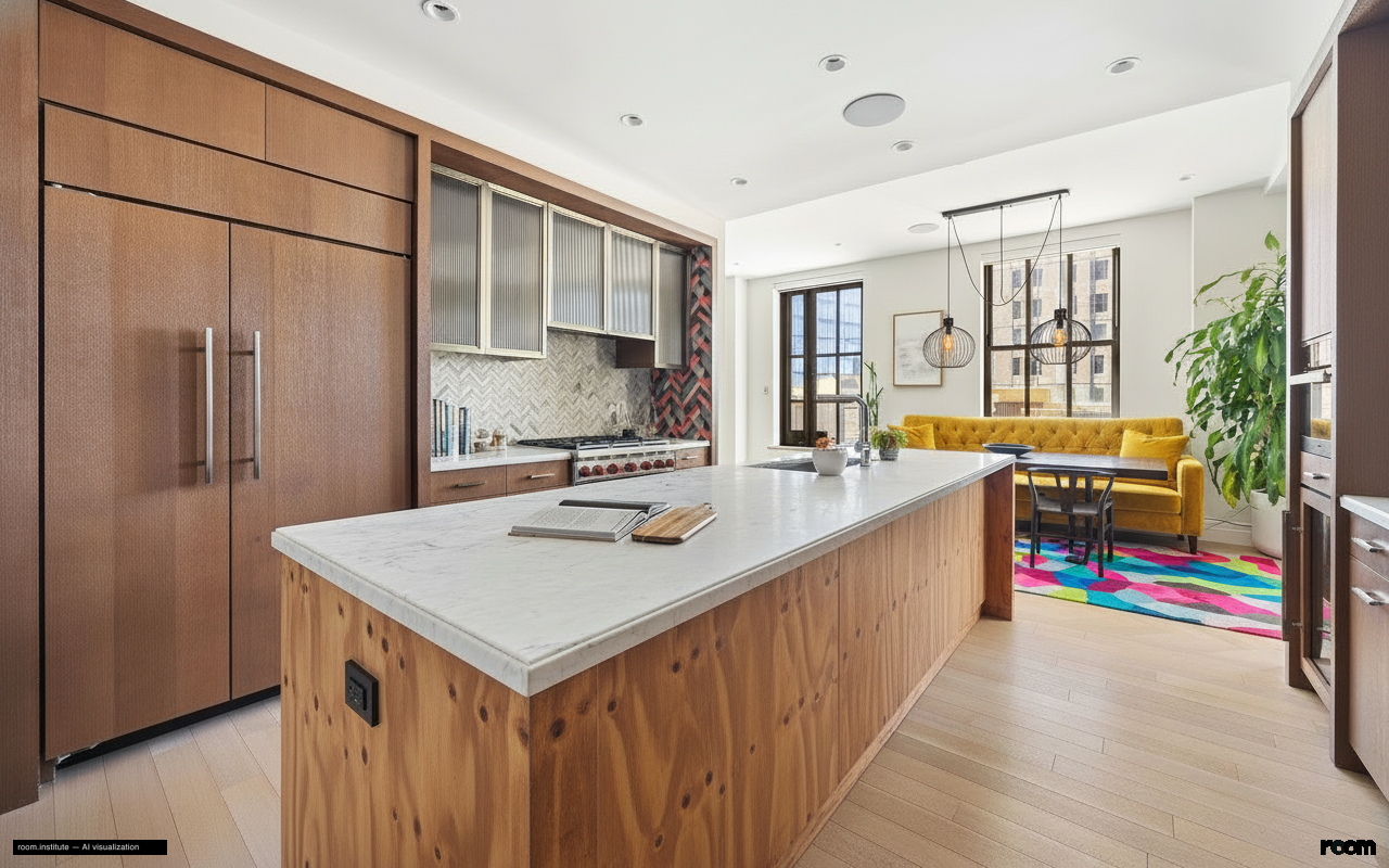 100 Barclay St Unit 21AD Kitchen — Wild Whimsy design direction