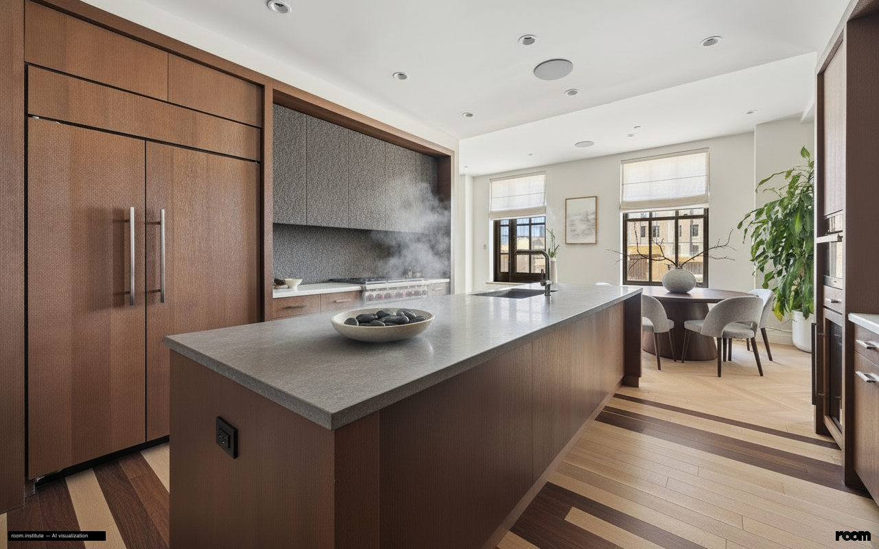 100 Barclay St Unit 21AD Kitchen — Tactile Echoes design direction