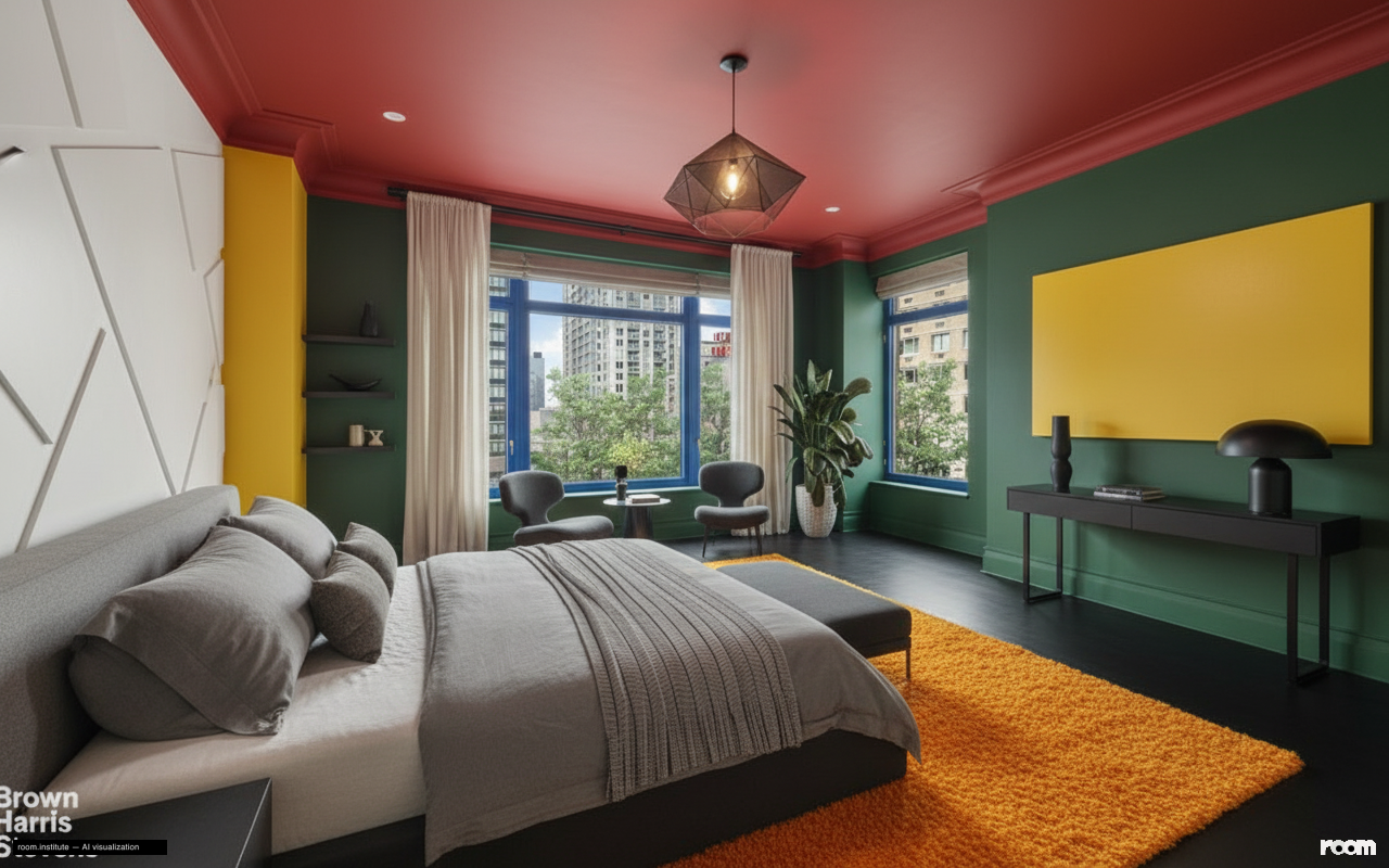 15 Central Park W Unit 11L Bedroom — Color Flux design direction