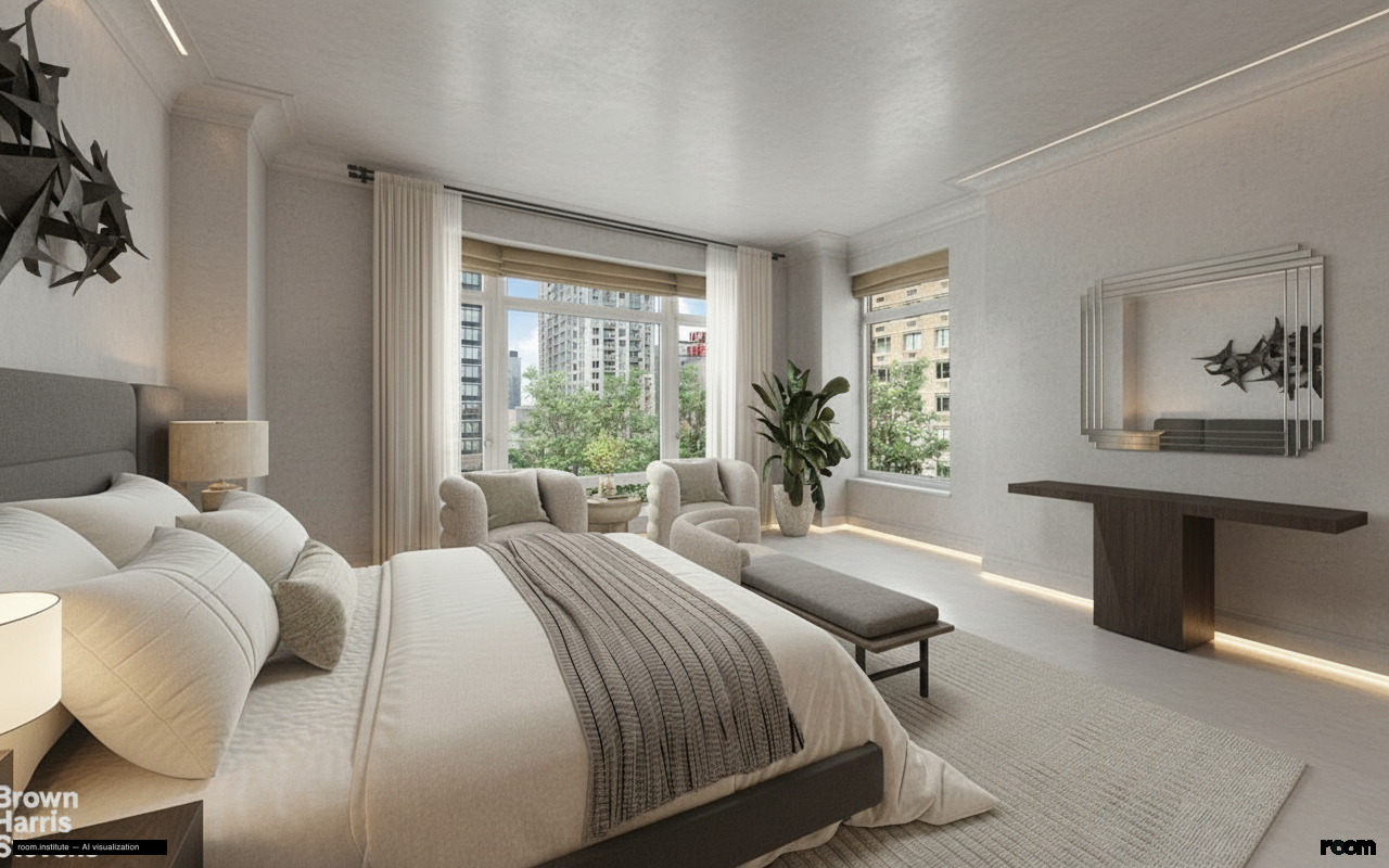 15 Central Park W Unit 11L Bedroom — Stripped Form design direction