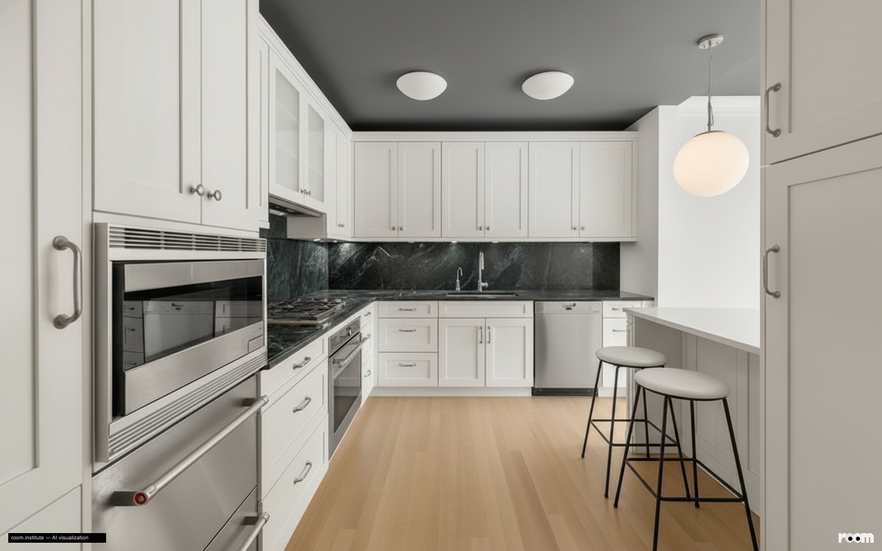 15 Central Park W Unit 11L Kitchen — Dark & Bright design direction