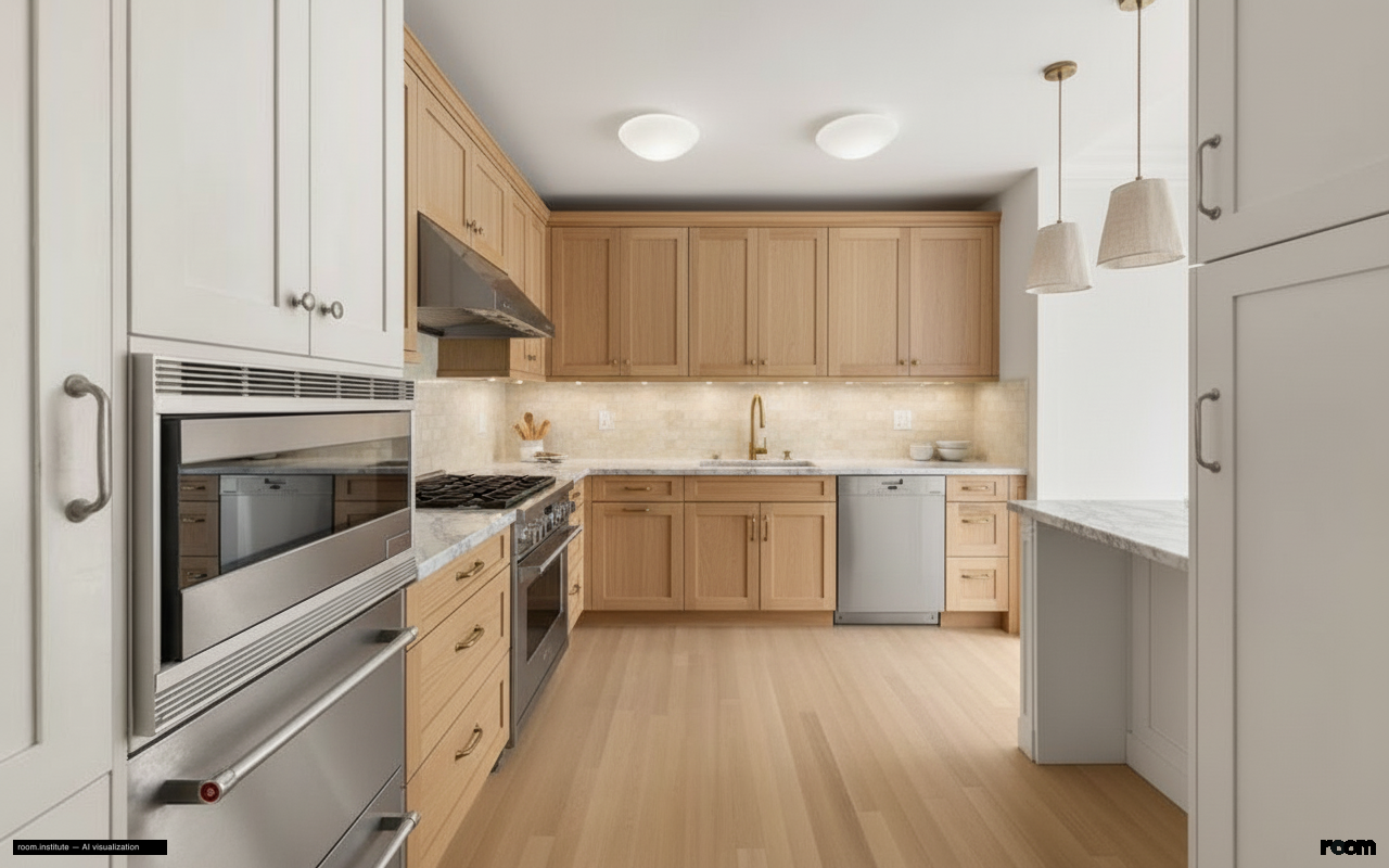 15 Central Park W Unit 11L Kitchen — Evolving Echoes design direction
