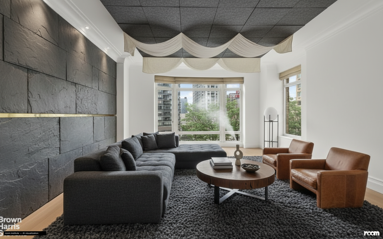 15 Central Park W Unit 11L Living Room — Echoed Textures design direction